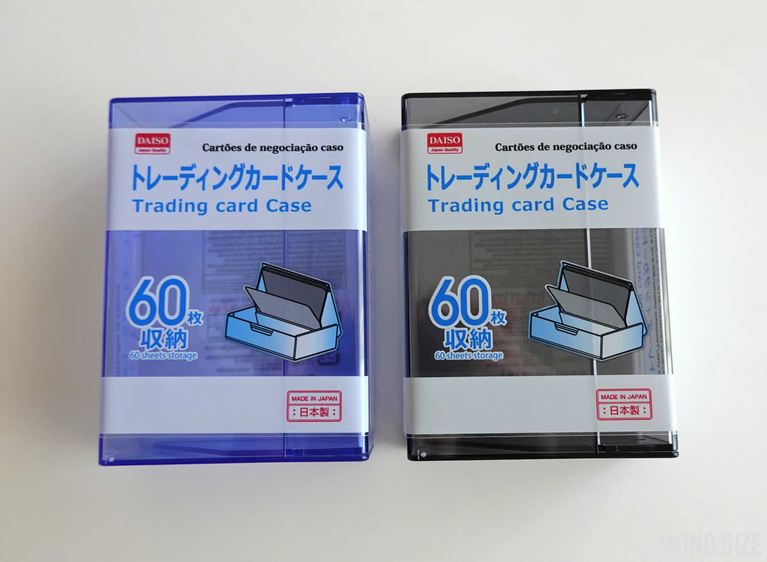 100均 トレーディングカードケース 60枚収納 の商品情報とサイズ 収納例 ダイソーで販売