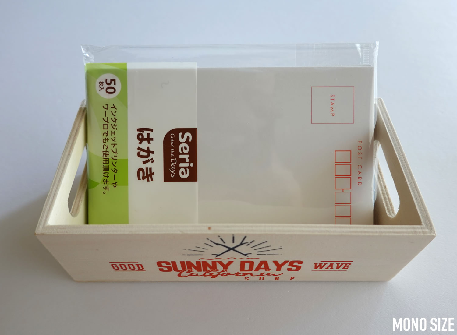 100均セリアで売られていた木製BOX ウエストコーストの収納グッズ商品画像