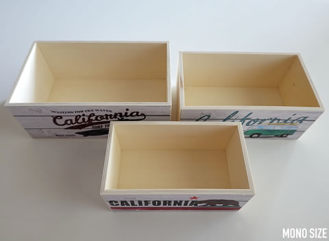 木製BOX カリフォルニアスタイル
