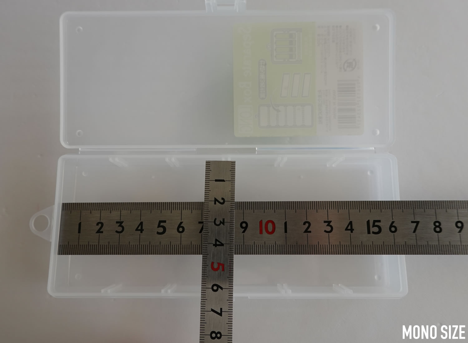 100均セリアとダイソーで売られていたセパレートボックス ロング 仕切り板3枚付属の収納グッズ商品画像